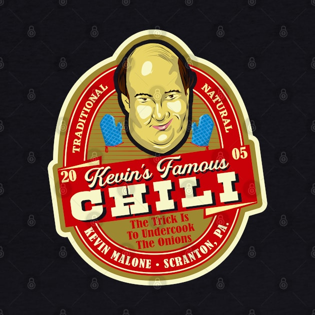 Kevin Malone Chili Label by Alema Art